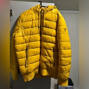 GUESS Winter Puffer Jacket Yellow
